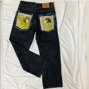 Kanji Premium Indigo Raw Selvedge Denim with Jeans